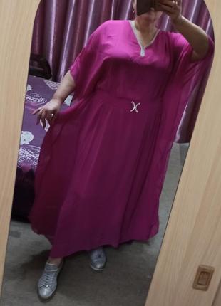 Шикарная длинное платье в арабском стиле 52-54-562 фото