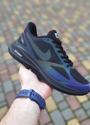 Nike air running gidue 10 чорні з неоном