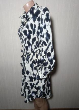 Платье женское. платье в леопардовый принт. размер 44. платье рубашка с леопардовом принтом платье рубашка в леопардовый принт. красивое платье.3 фото