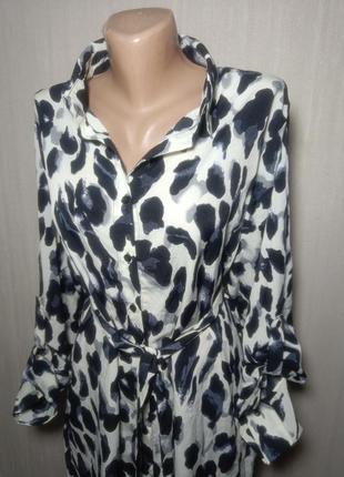 Платье женское. платье в леопардовый принт. размер 44. платье рубашка с леопардовом принтом платье рубашка в леопардовый принт. красивое платье.2 фото
