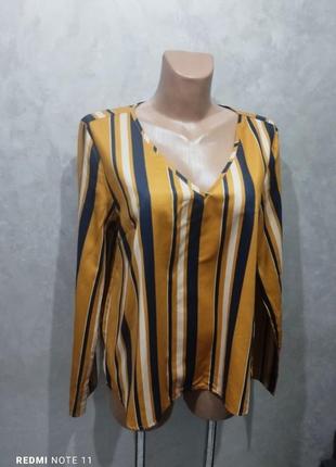 301. актуальная качественная блузка в полоску бренда shein3 фото