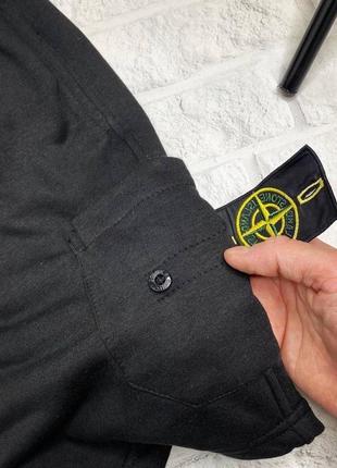 Шорти stone island black4 фото