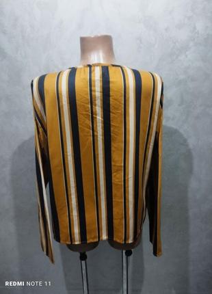 301. актуальная качественная блузка в полоску бренда shein6 фото