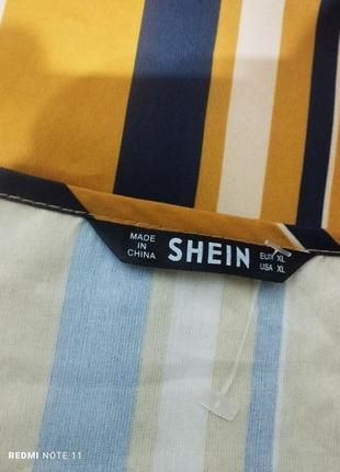 301. актуальная качественная блузка в полоску бренда shein7 фото