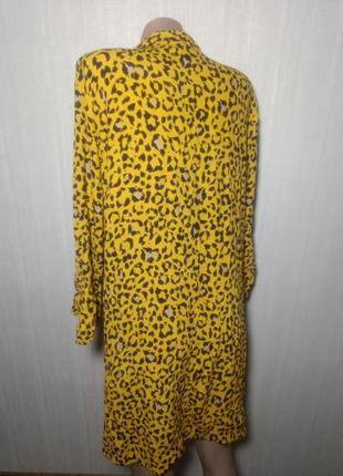 Платье - рубашка. платье в леопардовый принт.. платье в леопардовый принт. платье большой размер4 фото
