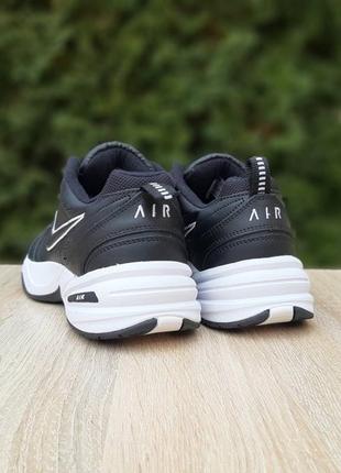 Nike air monarch чорні з білим7 фото