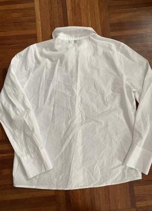 Нова дизайнерська біла бавовняна блуза сорочка rich & royal 38 німеччина 🇩🇪7 фото