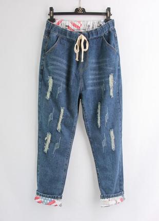 Женские джинсы до 8xl 2 цвета2 фото