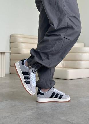 Кроссовки adidas campus crystal white black5 фото