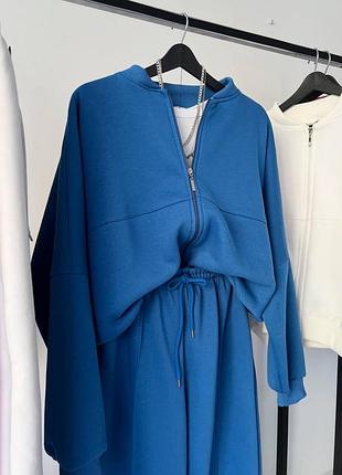 Жіночий костюм двійка в стилі zara, тринитка на флісі8 фото