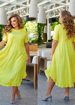 Стильна яскрава сукня міді різні кольори1 фото