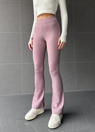 Брюки-клеш 
трикотаж рубчик 
размеры: с,м,л,хл,хл