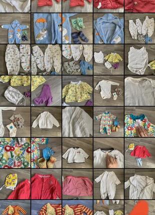 Пакет комплект вещейчи для младенца от 0-3месяца ползунки человечек кофта1 фото