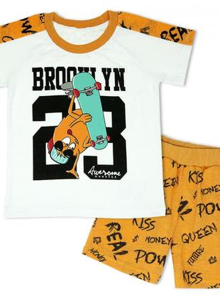 Літній яскравий і стильний комплект для хлопчика,комплект для хлопчика шорти та футболка3 фото