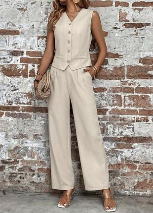 Женский летний брючный костюм в расцветках рр 42-52