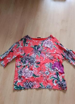 Блуза женская с цветочным принтом4 фото