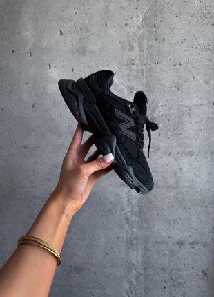 Кросівки  9060 “total black”5 фото