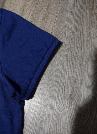 Мужская синяя футболка с воротником / поло / primark / мужская одежда / чоловічий одяг /4 фото
