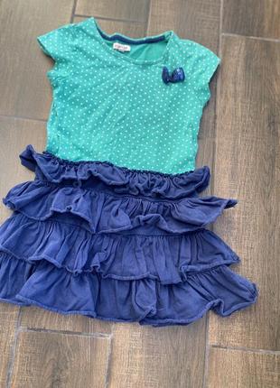 Платье в горошек bluezoo 5-6лет2 фото