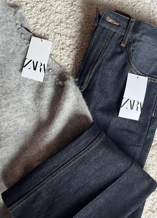 Синие джинсы zara6 фото