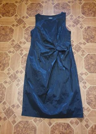 Чорна коктельна сукня футляр vera mont3 фото