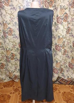 Чорна коктельна сукня футляр vera mont6 фото