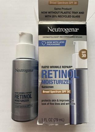 Денний крем проти зморщок із ретинолом neutrogena rapid rrinkle repair moisturizer 29 ml