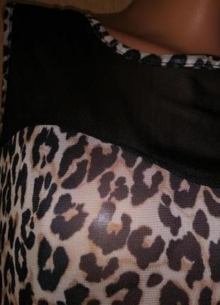 Легкая женская леопардовая майка, блузка 18 размера atmosphere (дефект)6 фото