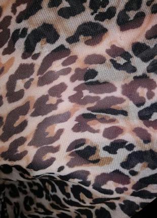 Легкая женская леопардовая майка, блузка 18 размера atmosphere (дефект)8 фото