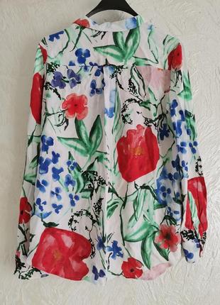 Рубашка жакет в цветочный принт от gant2 фото
