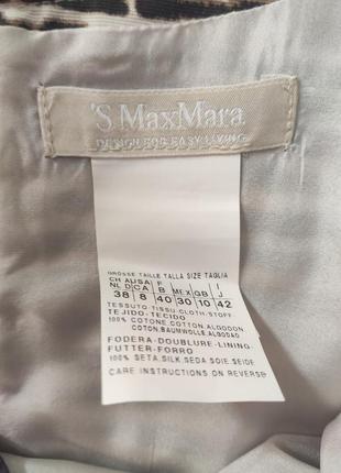 Люкс бренд max mara, хлопковое платье в геометрический принт, р.м7 фото