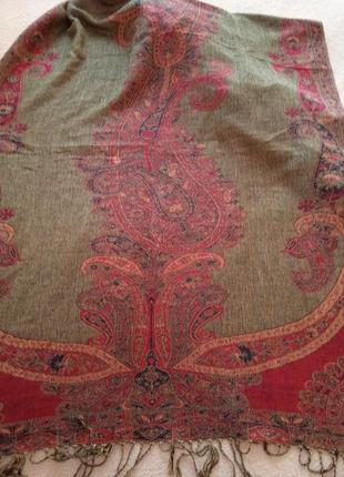 Шарф пллантин ruyisa, кашемир ( пашмина)+ шелк