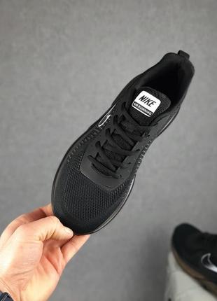Nike air running черные с белым2 фото