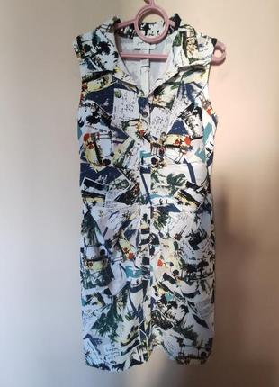 Дізайнерська сукня з прінтом, преміум бренд joseph ribkoff, р.127 фото