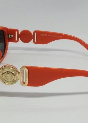 Versace жіночі сонцезахисні окуляри помаранчеві4 фото