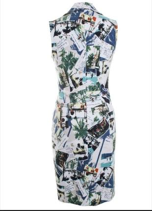 Дизайнерское платье с принтом, премиум бренд joseph ribkoff, р.124 фото