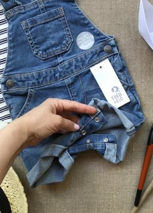Комплект/набор/костюм/ бодик и джинсовый комбинезон шорты f&amp;f2 фото