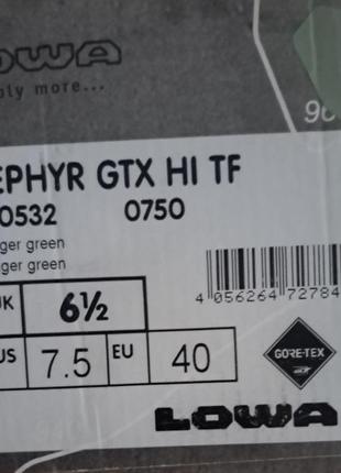 Берцы тактические lowa zephyr hi gtx tf ranger green 310532/0750 40