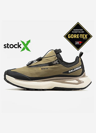 Мужские треккинговые водонепроницаемые кроссовки salomon odyssey gore-tex brown