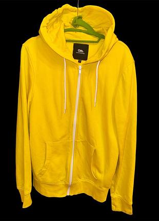 Р. 44-46/s-m женская кофта ярко-жёлтого цвета на молнии  clockhouse