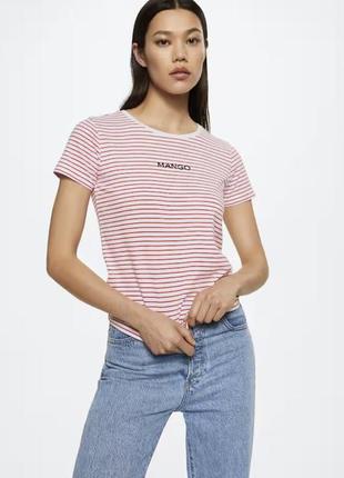 Оригинальная хлопковая футболка от mango