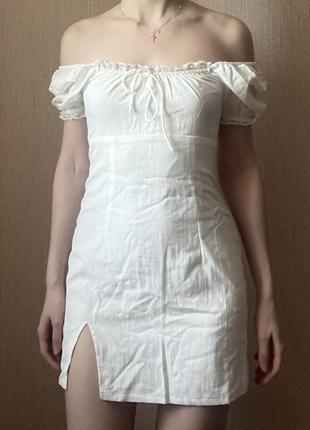 Сукня сарафан з відкритою спинкою біла, нова!3 фото