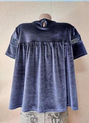 Красивая женская бархатная, велюровая кофта, блузка limited edition6 фото