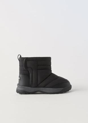 Дутики zara чоботи черевики waterproof зима