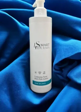 Себорегулюючий мультикислотний тонер, smart4derma.