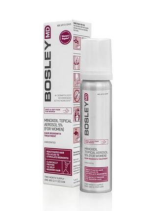 Пена с миноксидиллом 5% для восстановления роста волос у женщин bosley md minoxidil touch aerosol