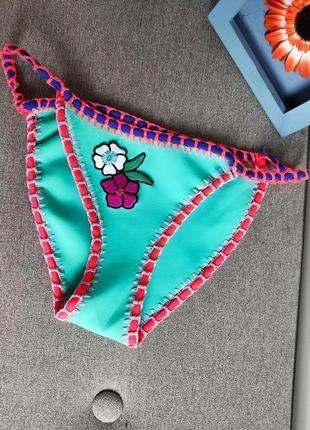 Плавки з вишивкою від topshop, розмір m