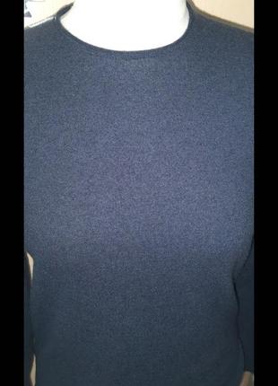 Серый свитер шерсть кашемир размер m реглан кофта джемпер massimo dutti4 фото