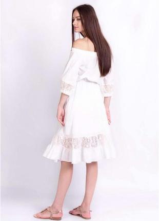 Молочное платье для беременных от white rabbit3 фото