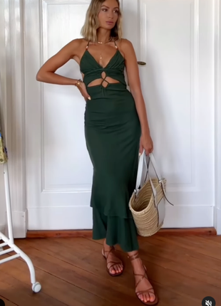Сукня з льоном і воланами  від zara, розмір s, м, l